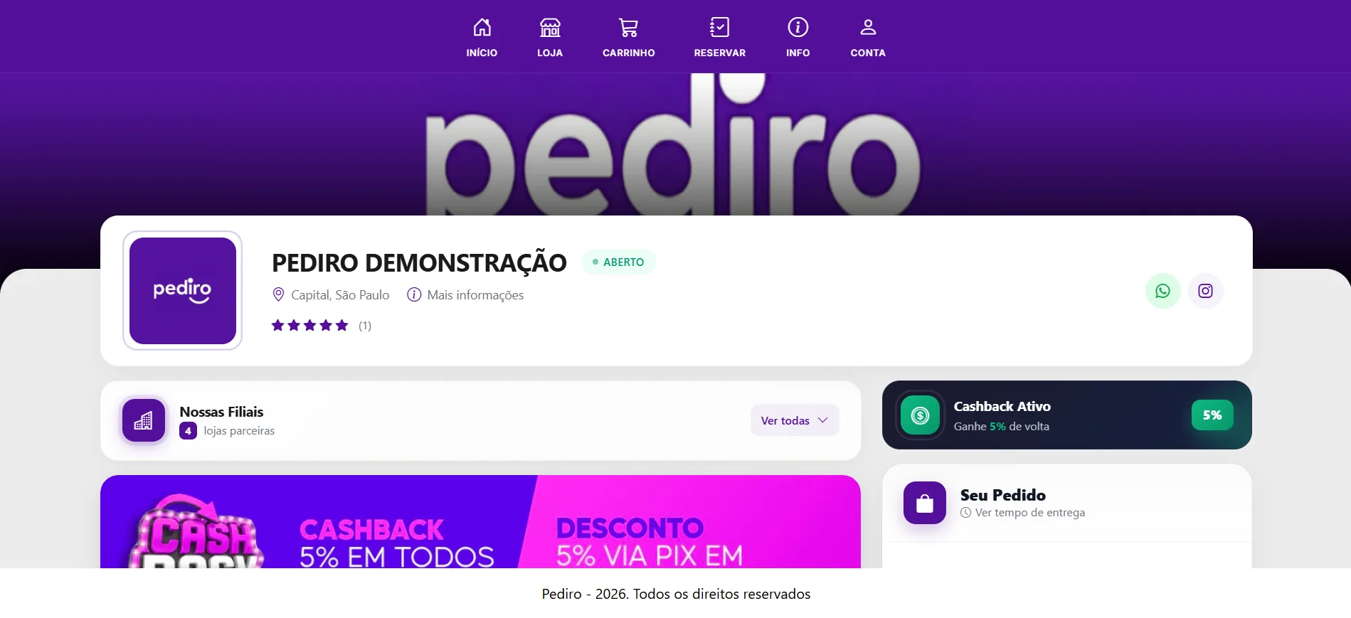 Cardápio Digital